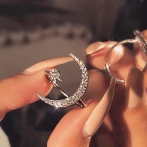 Moon star adjustable ring - Image 1