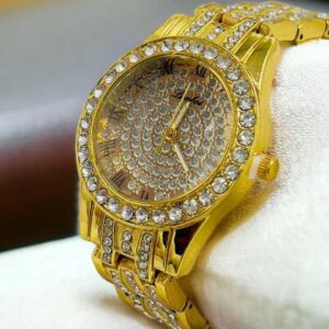 Rhinestone decor quartz watch - Image 3