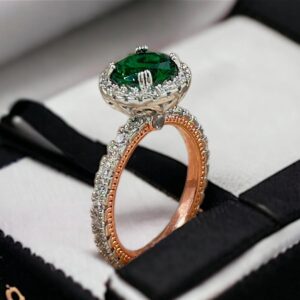 Greenish round ring - Image 1