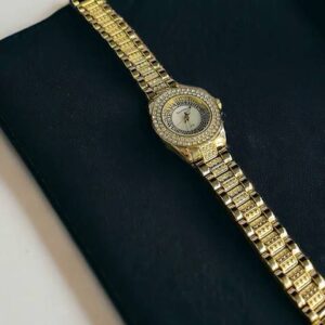 Double layer stone dial watch - Image 2
