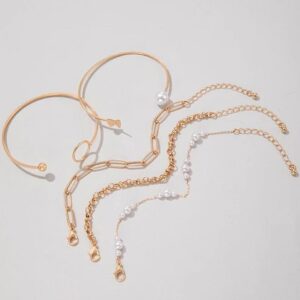 Oval pearl bracelet set - Image 2