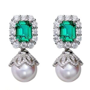 Pearl Drop Earrings Pair - Image 2