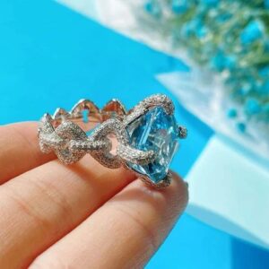 Zigzag Square Ring Adjustable - Image 2