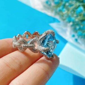 Zigzag Square Ring Adjustable - Image 3
