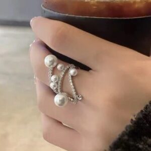 Galaxy Pearl Adjustable Ring - Image 2