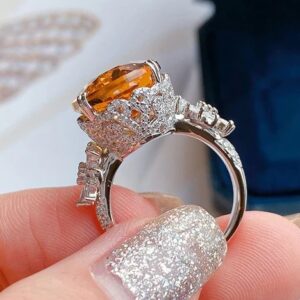 Oval flower ring - Image 2