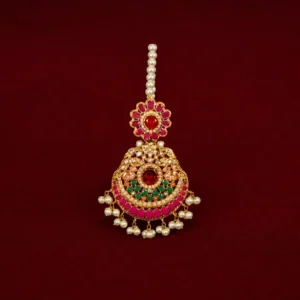 Shev earrings and bindia - Image 4