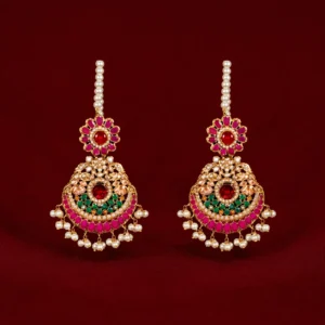Shev earrings and bindia - Image 3