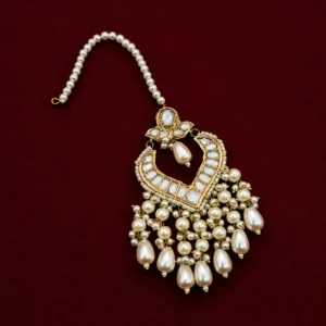 Uroos Earrings and bindia - Image 3