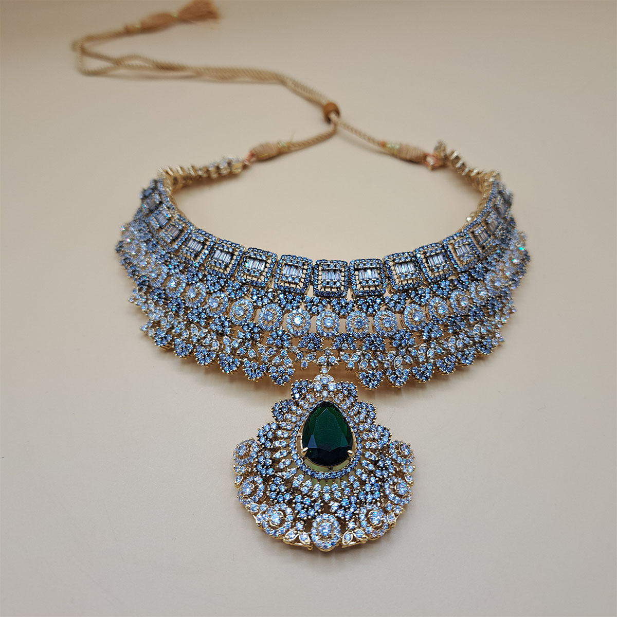 Ember Zircon Neckpiece Top View