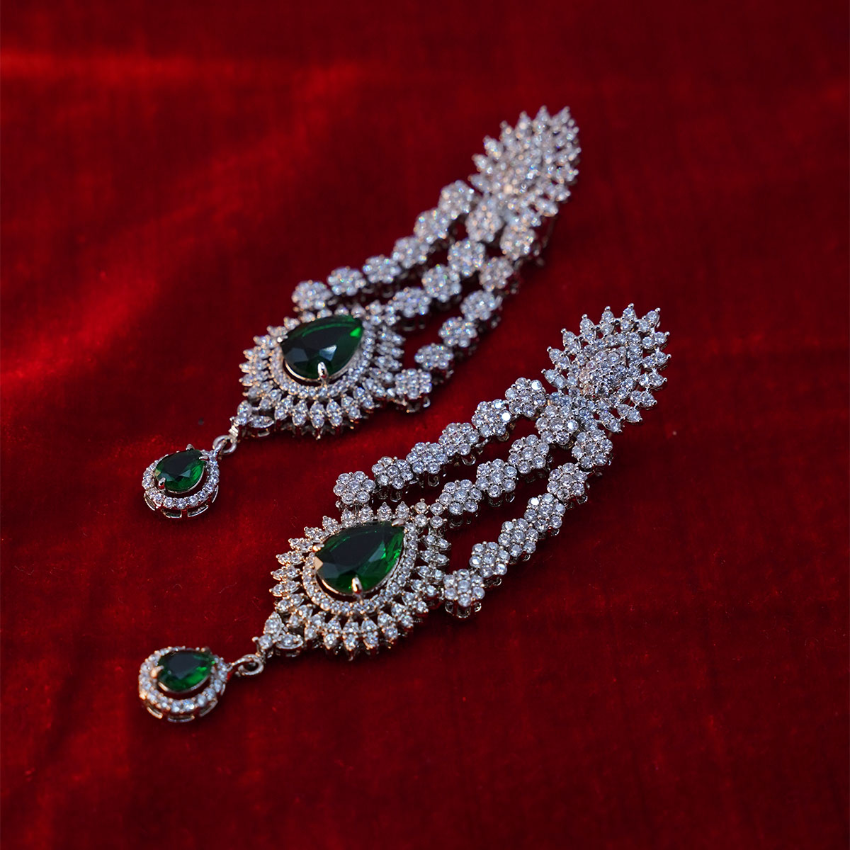 Tiara Silver Earrings