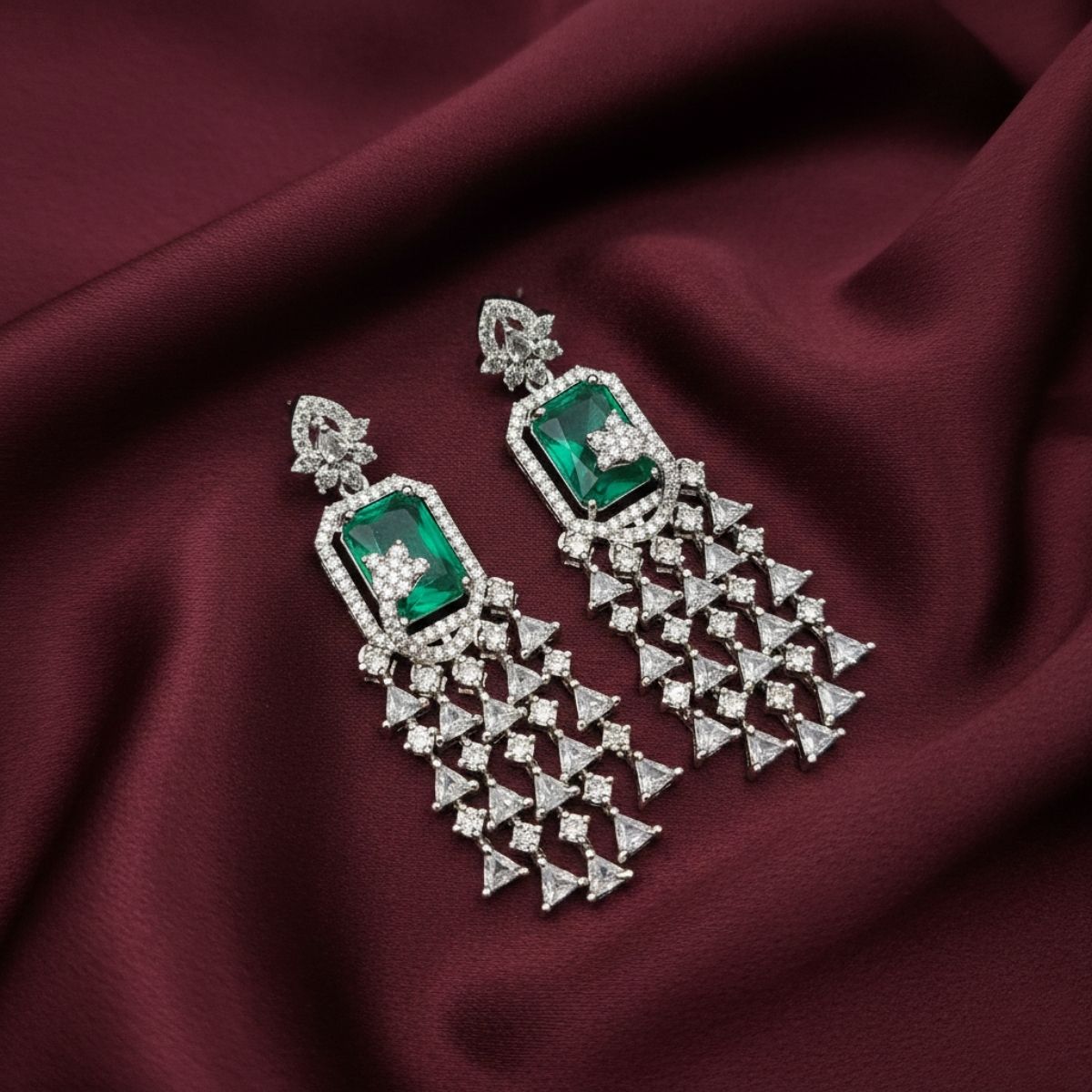 Alma Earrings Silver Plated