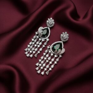 Hodie Green Stones Earrings