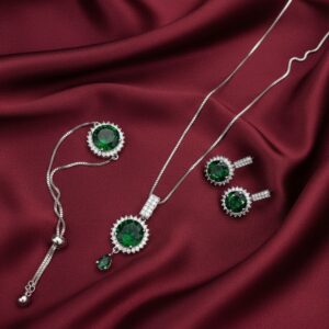 Stella Necklace, earrings, bindia