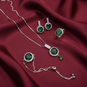 Stella Set Necklace, earrings, bindia