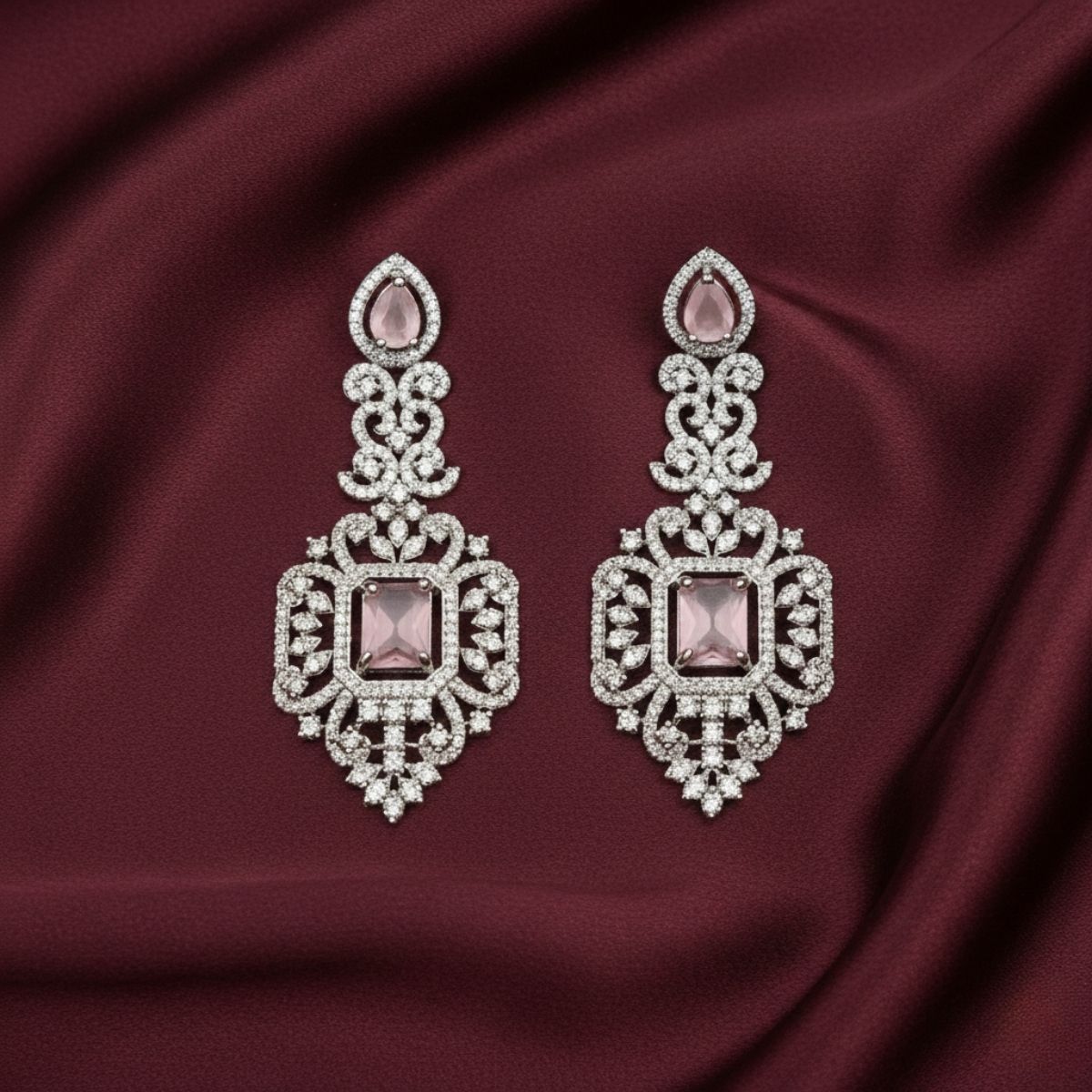 Tisha Silver Plated Earrings Pair