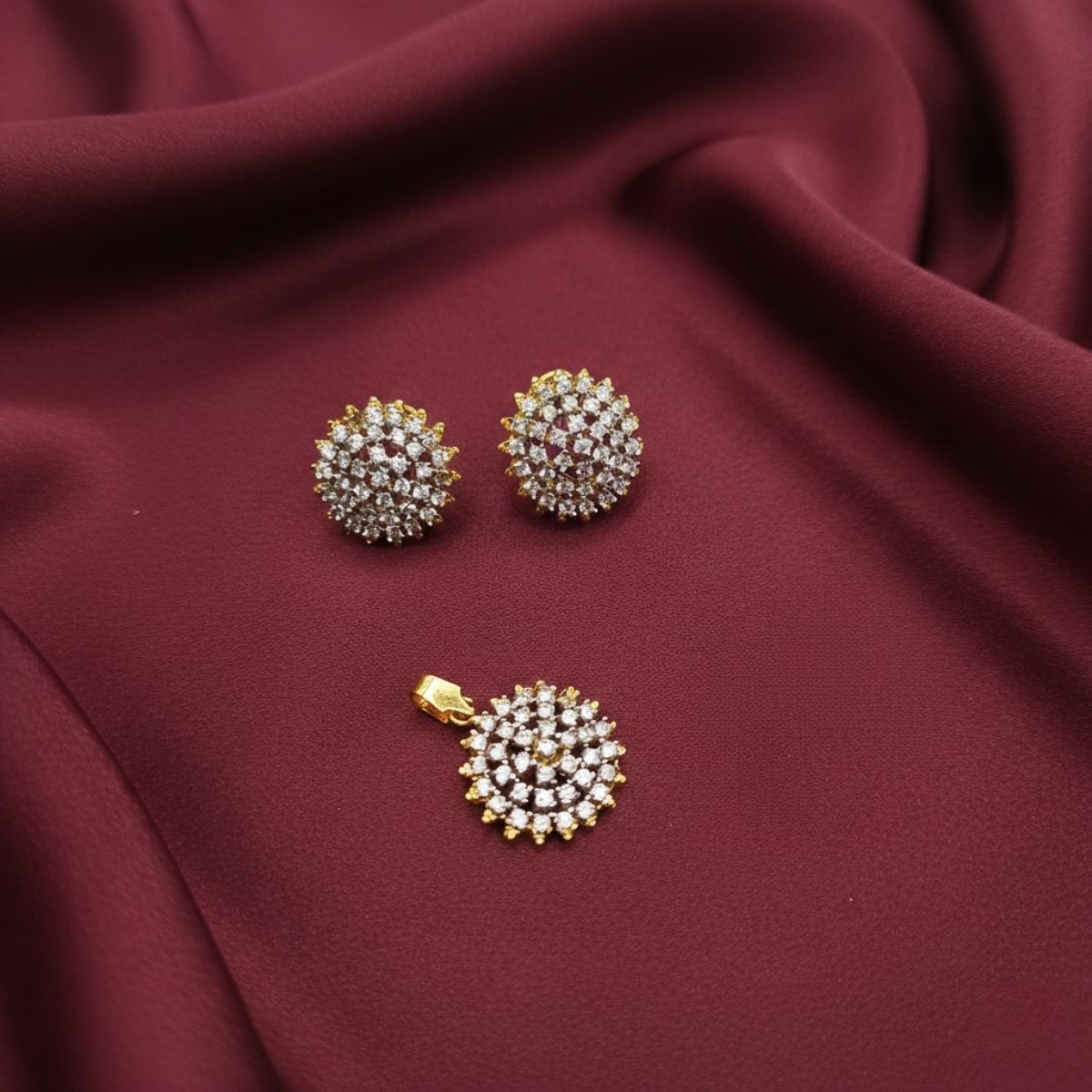 Vita Earrings Studs Gold Plated