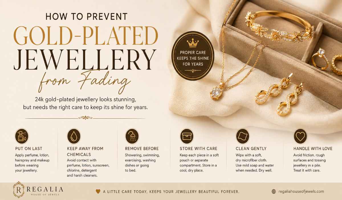 How to prevent gold-plated jewellery from fading